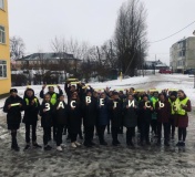 школьники Хиславичского района провели флешмоб «Засветись» - фото - 2