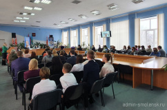 делегация Хиславичского района приняла участие в V Рождественских образовательных чтениях Рославльской епархии - фото - 3